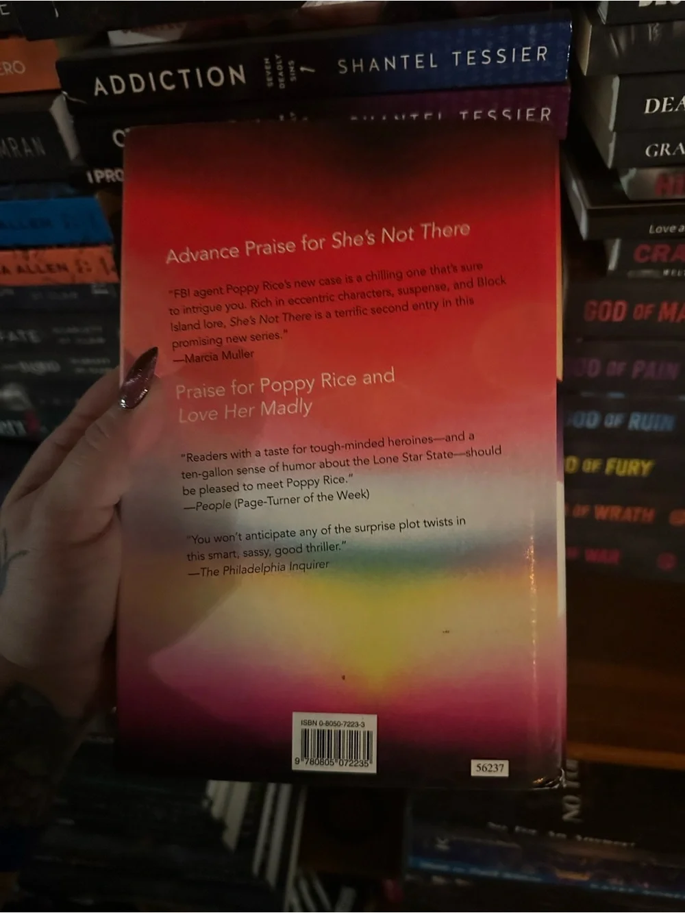 She's Not There by Mary-Ann Tirone Smith - Pink Orange Ombre Hardcover